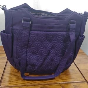 LUG " Scuttle" bag, grape colour, 15 X 11